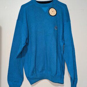 Vintage 90s Tommy Hilfiger Ribbed  Sweater Men's X Large Light Blue NWT